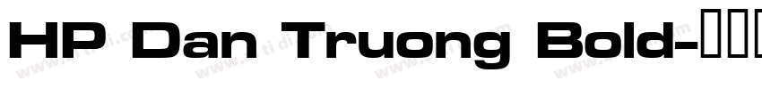 HP Dan Truong Bold字体转换